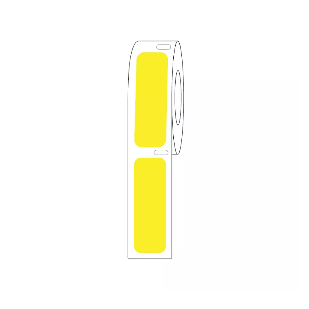 DIRECT THERMAL CRYO LABEL 38x13mm for Cryogenic Vials Yellow