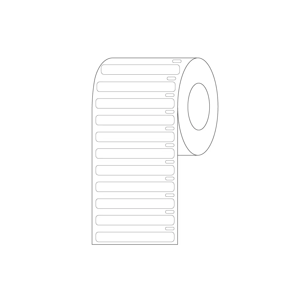 DIRECT THERMAL CRYO LABEL 51x6mm for Microplates White