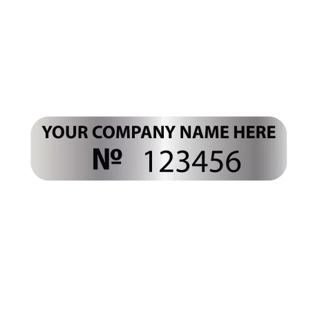 Small Asset Tag Label