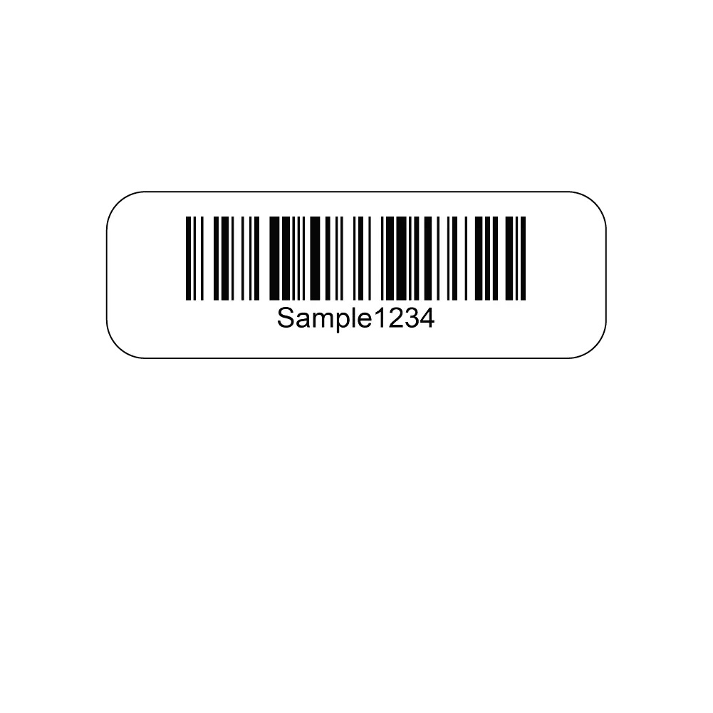 Consecutive Number w/Barcode Label