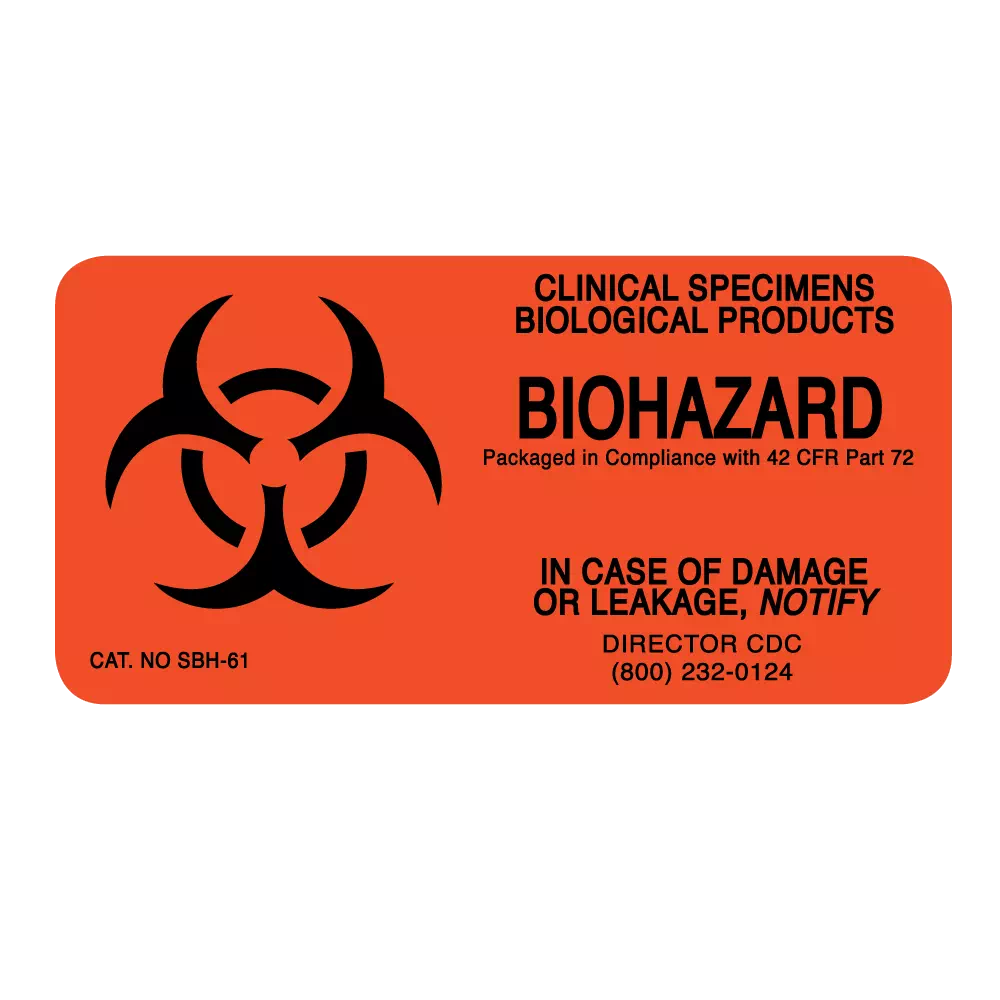 Biohazard Symbol Clinical Specimens Biological Products
