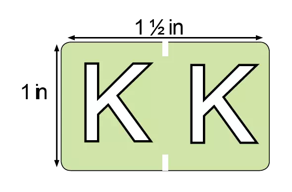 File Folder Label K