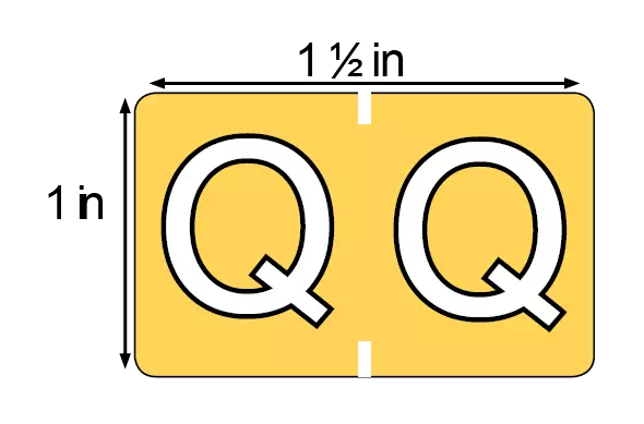 File Folder Label Q
