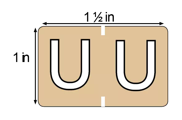 File Folder Label U