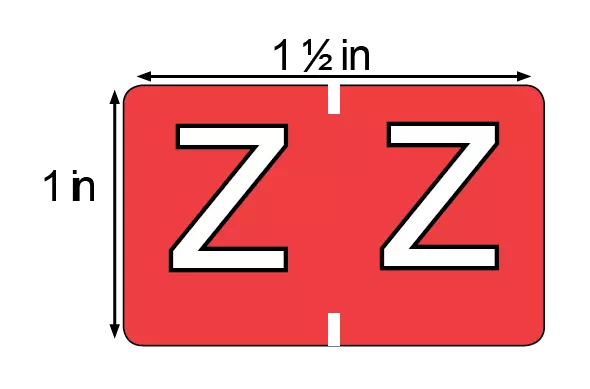 File Folder Label Z