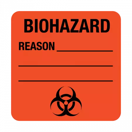 Biohazard REASON - Write on label