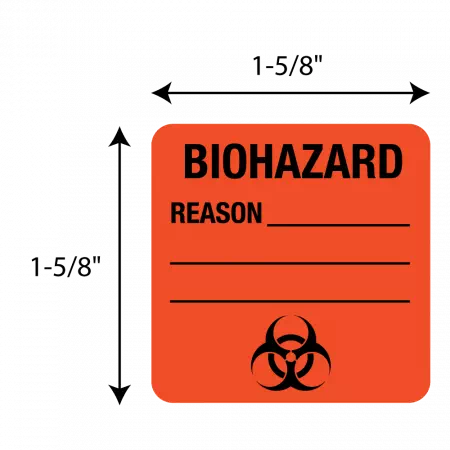 Biohazard REASON - Write on label