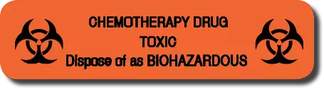 Caution Chemotherapy Dispose of Biohazad
