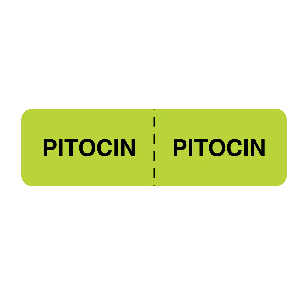 IV Drug Line Label - Pitocin/Pitocin
