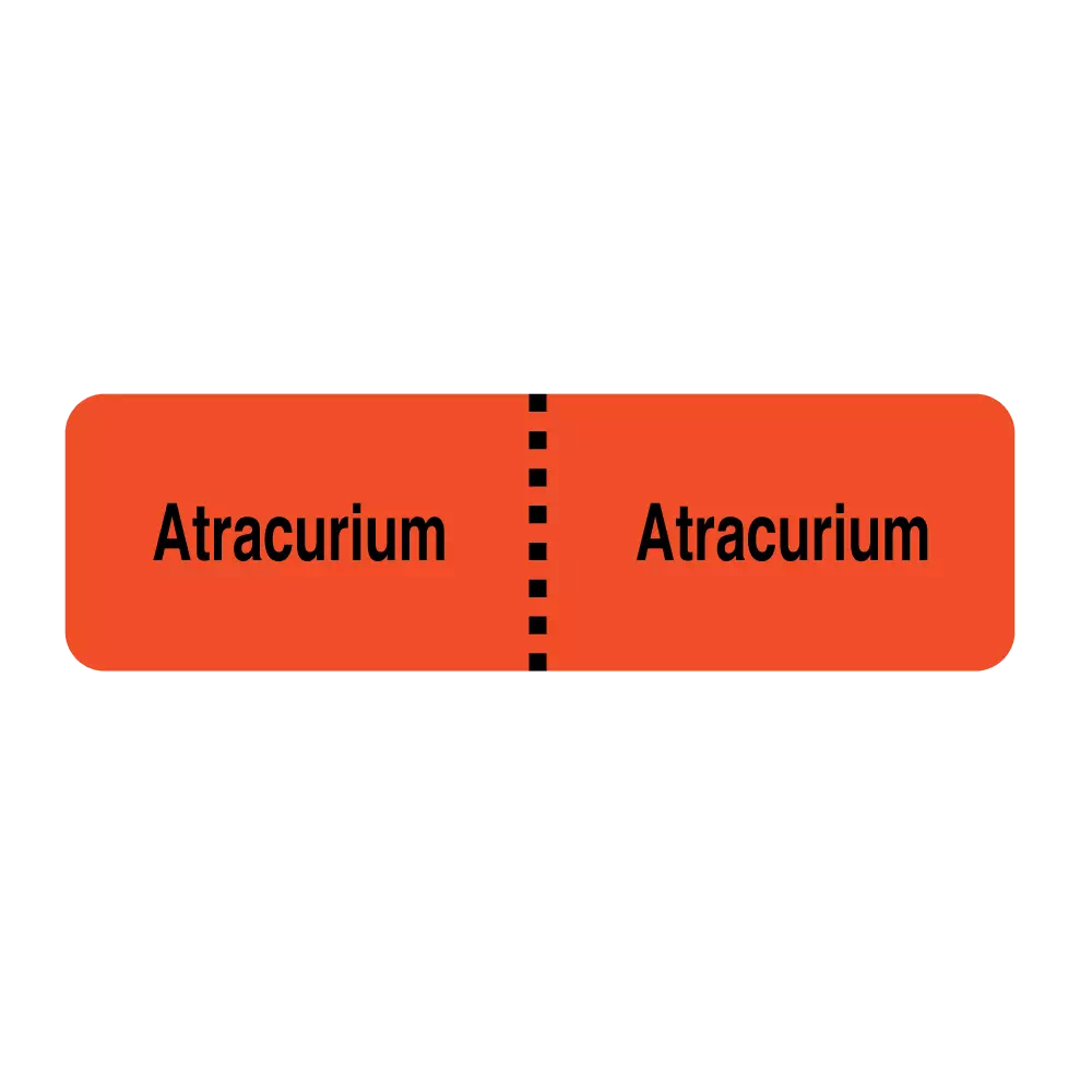 IV Drug Line Label - Atracurium/Atracurium