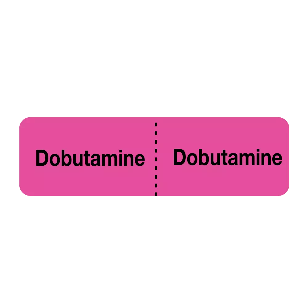 IV Drug Line Label - Dobutamine/Dobutamine