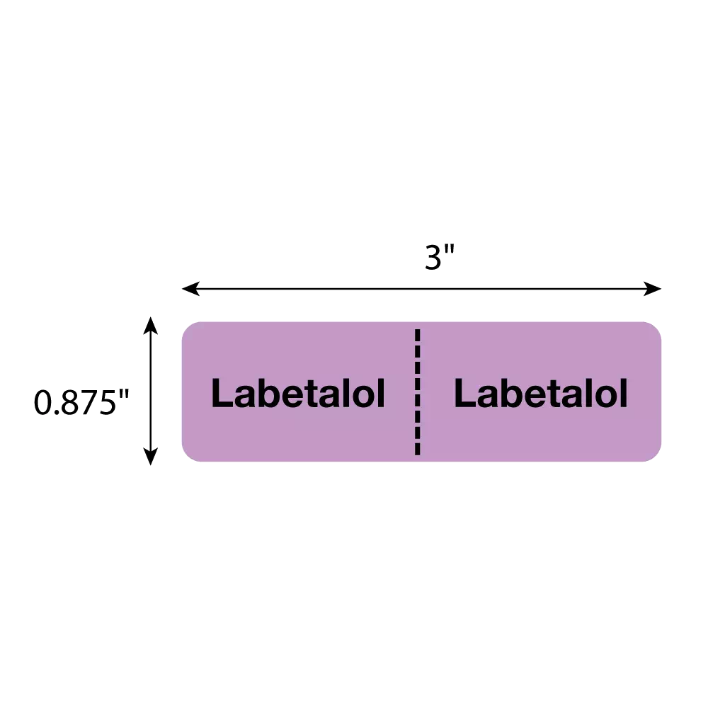 IV Drug Line Label - Labetalol/Labetalol