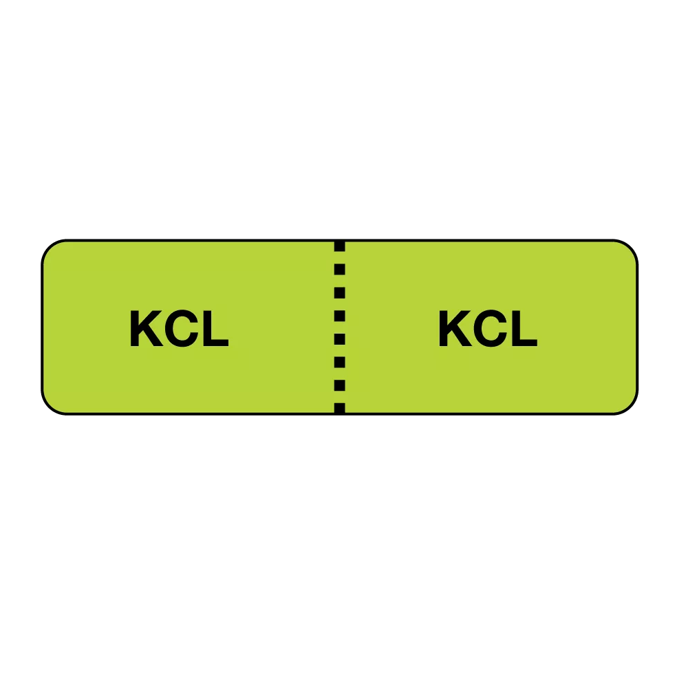 IV Drug Line Label - KCL/KCL