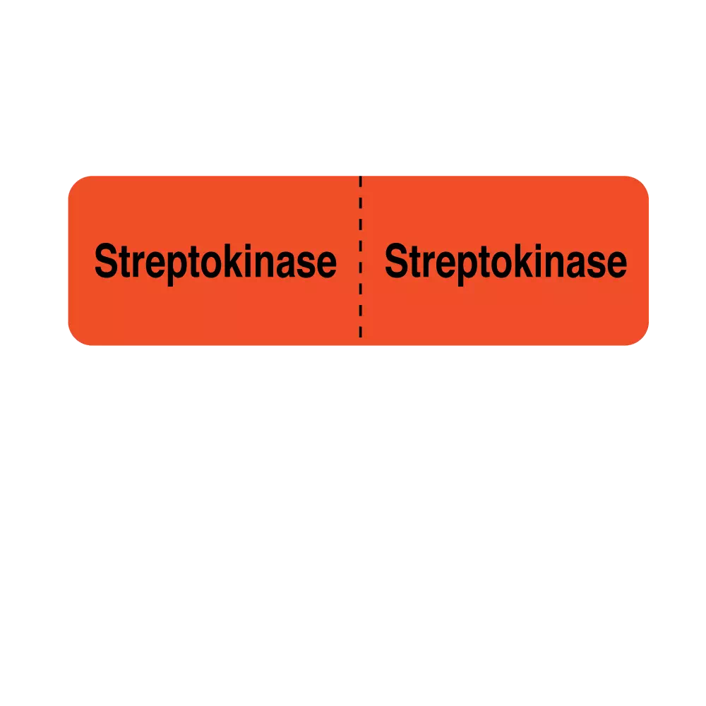 IV Drug Line Label - Streptokinase/Streptokinase