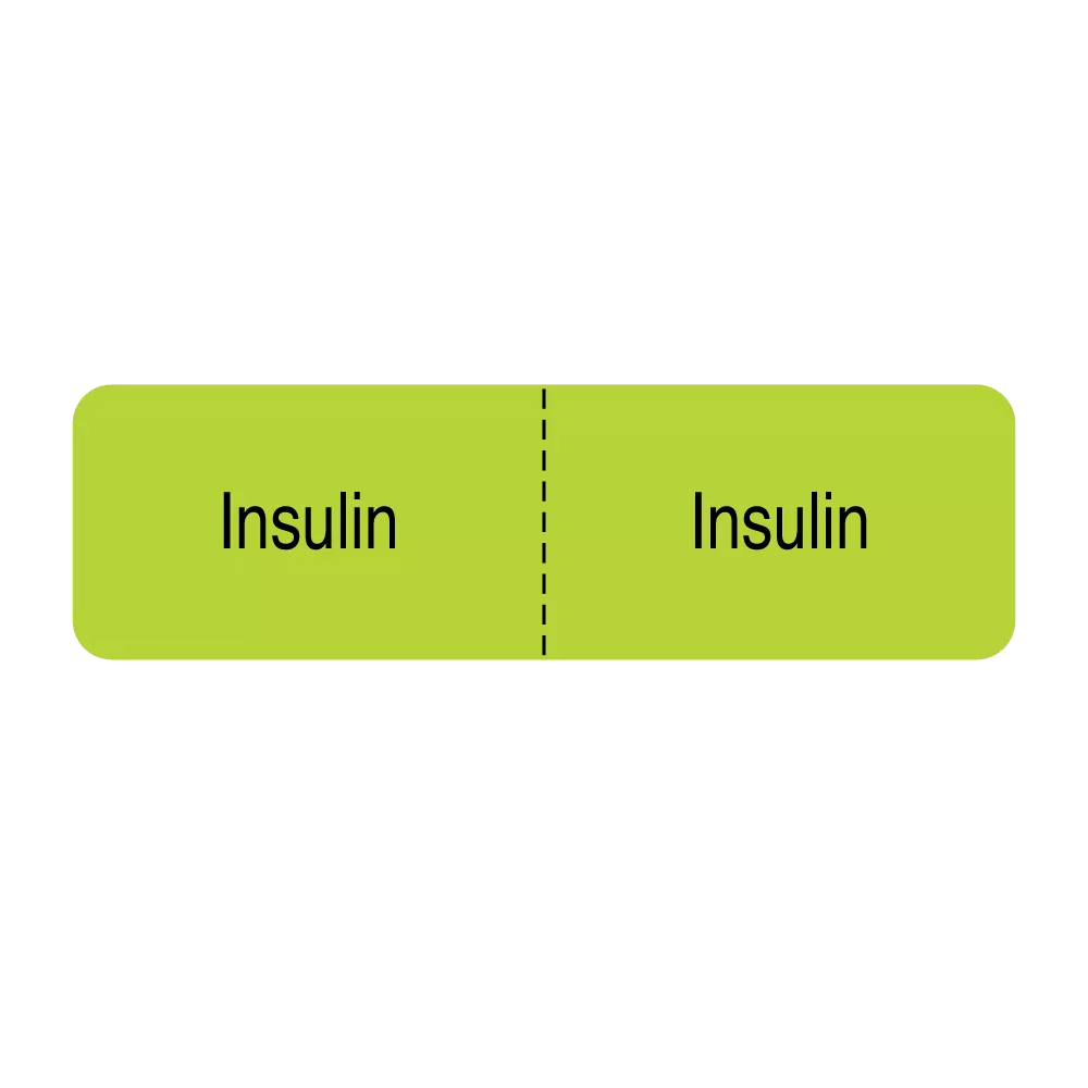 IV Drug Line Label - Insulin/Insulin