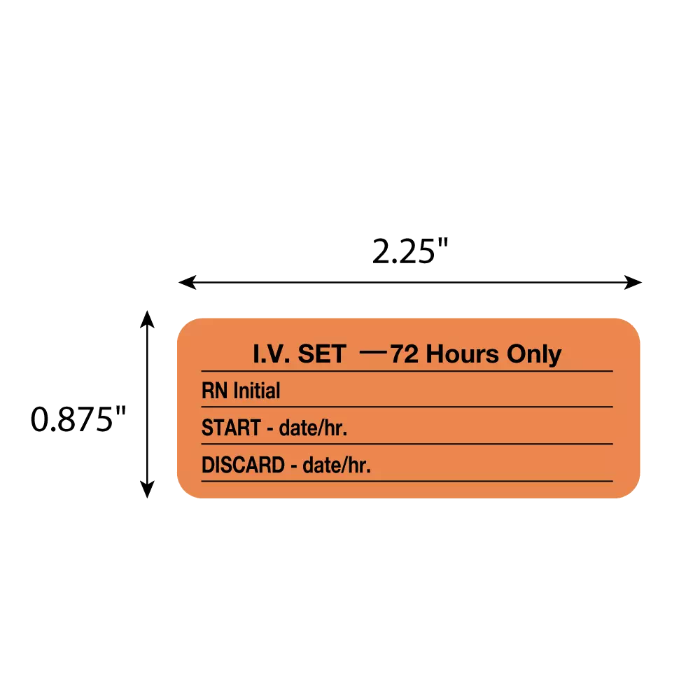 I.V. Set 72 Hours Only