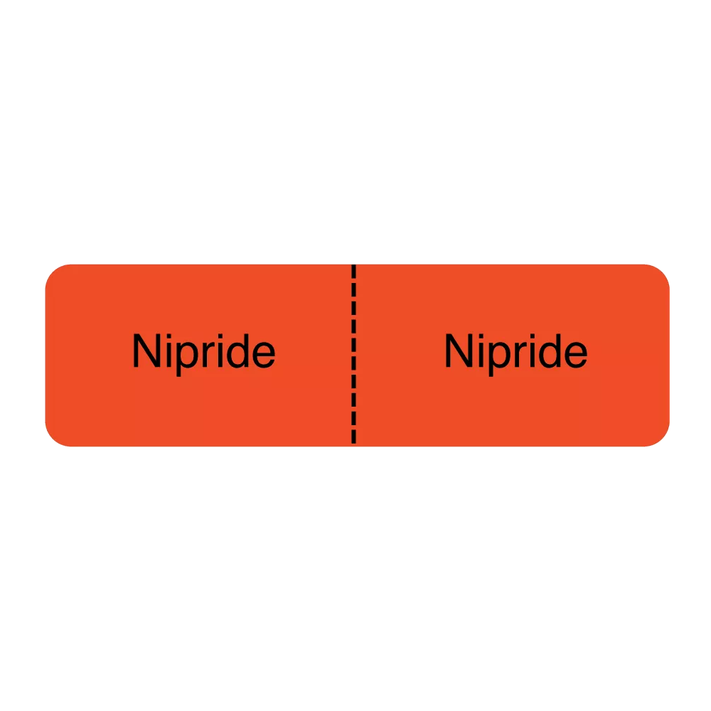 IV Drug Line Label - Nipride/Nipride