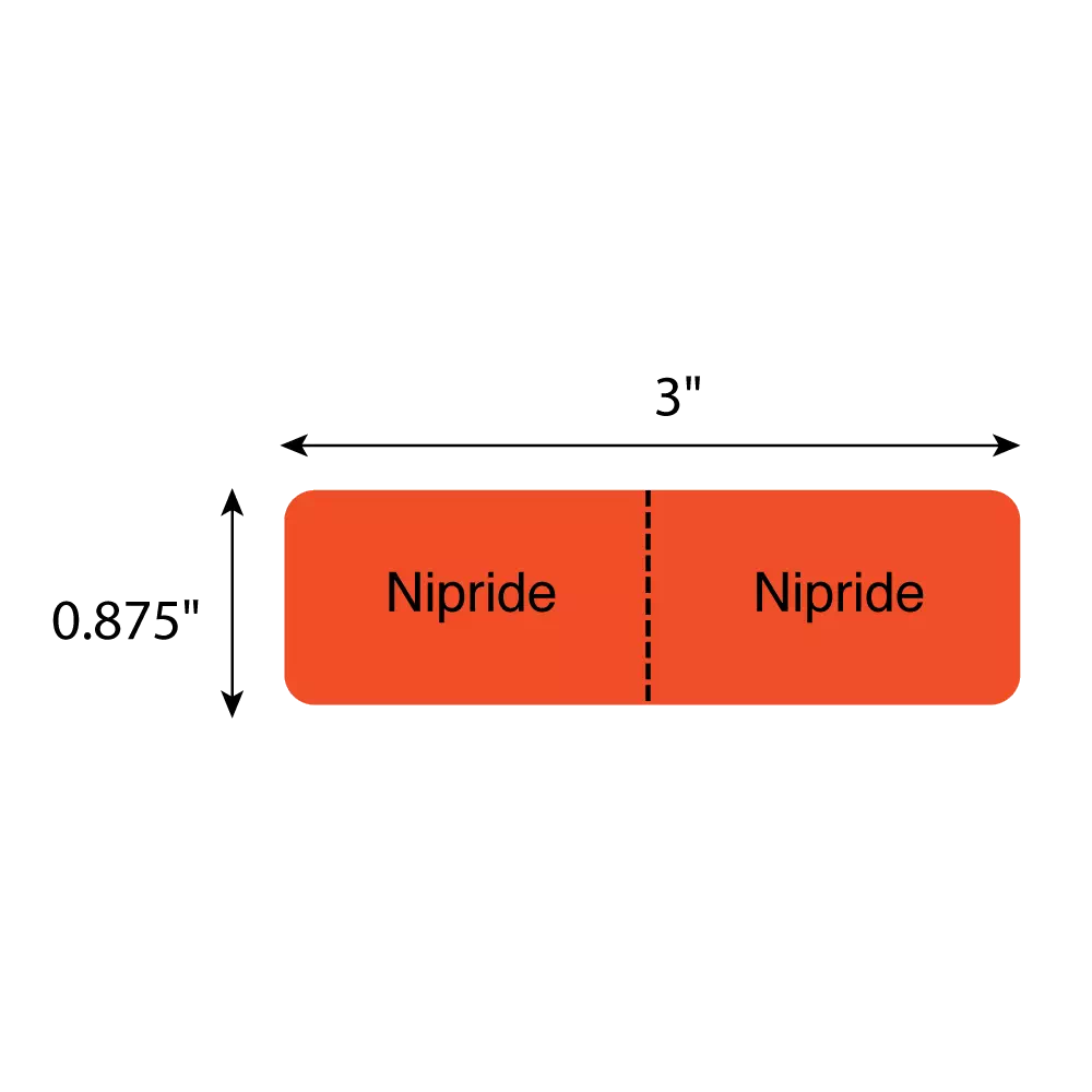 IV Drug Line Label - Nipride/Nipride