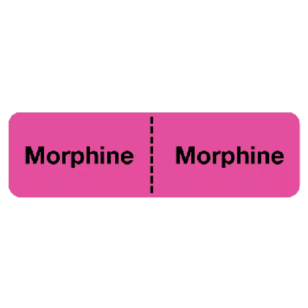 IV Drug Line Label - Morphine/Morphine