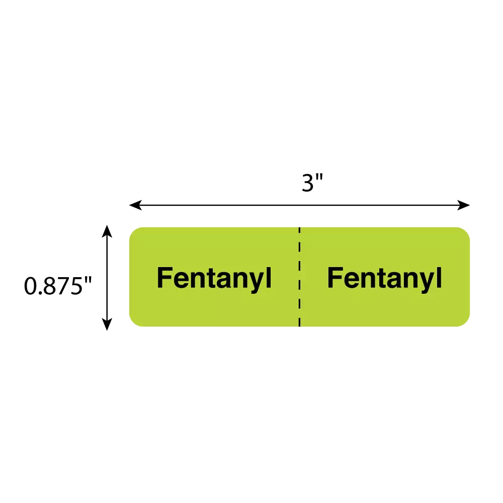 IV Drug Line Label - Fentanyl/Fentanyl