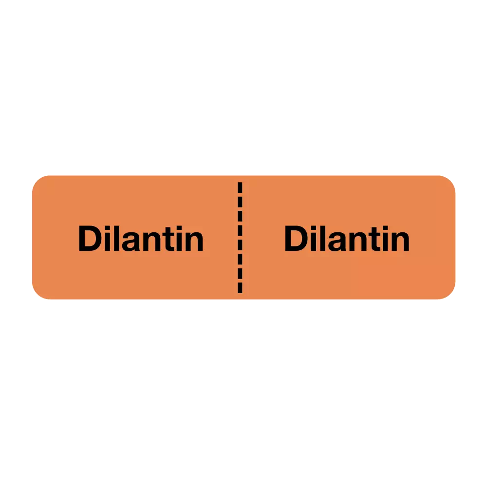 IV Drug Line Label - Dilantin/Dilantin