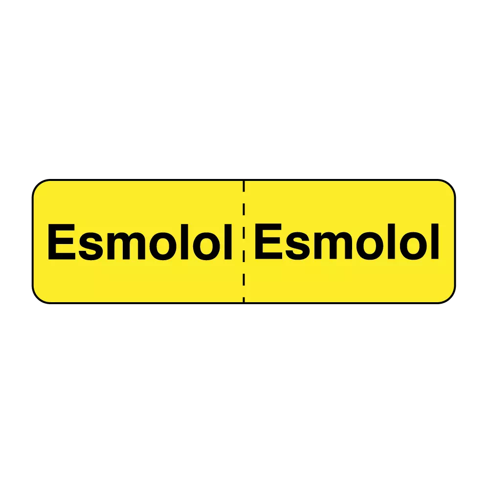 IV Drug Line Label - Esmolol/Esmolol