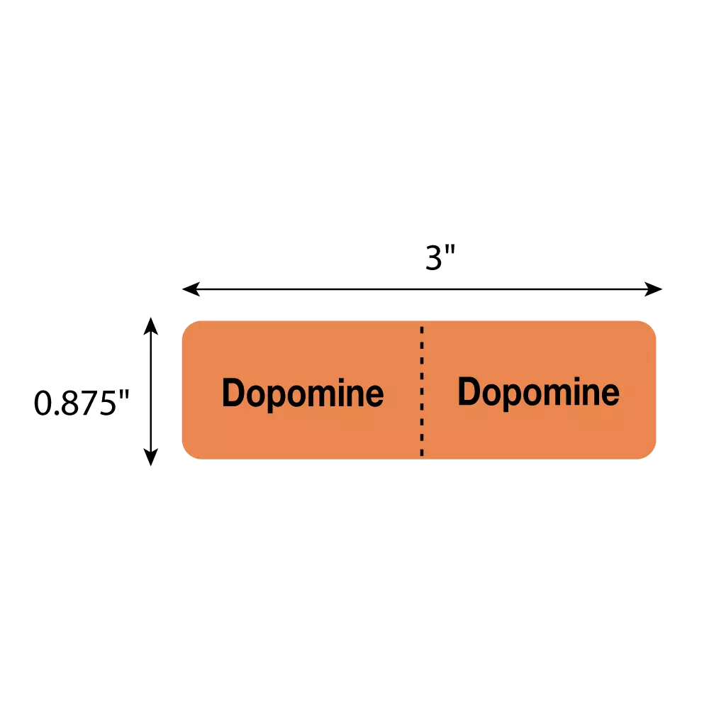 IV Drug Line Label - Dopamine/Dopamine
