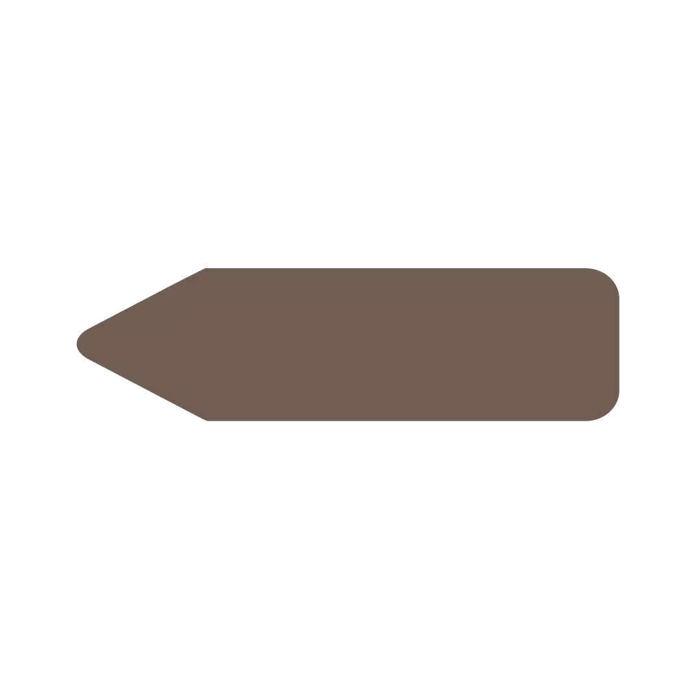 Labeling Flag - Solid - Brown - 9/16