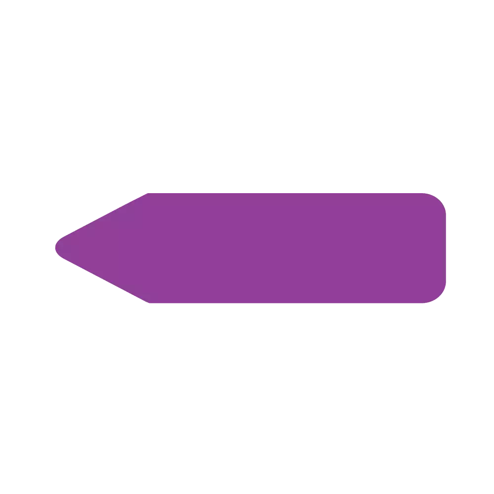 Labeling Flag - Solid - Purple - 9/16