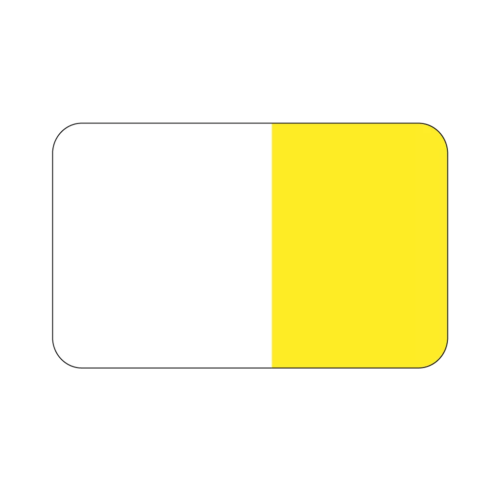 Standard - Flag - Clear w/Yellow - 1