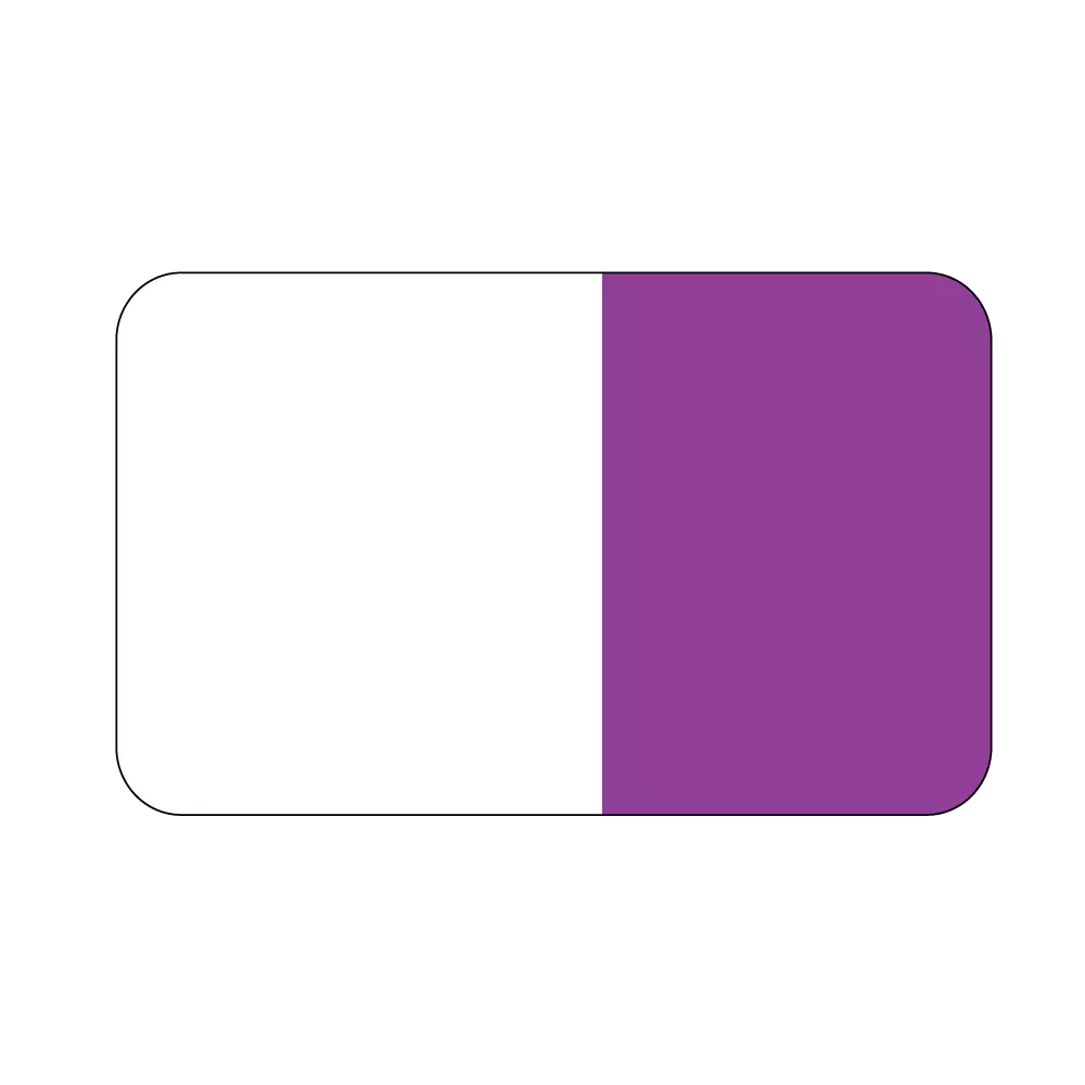Standard - Flag - Clear w/Purple - 1