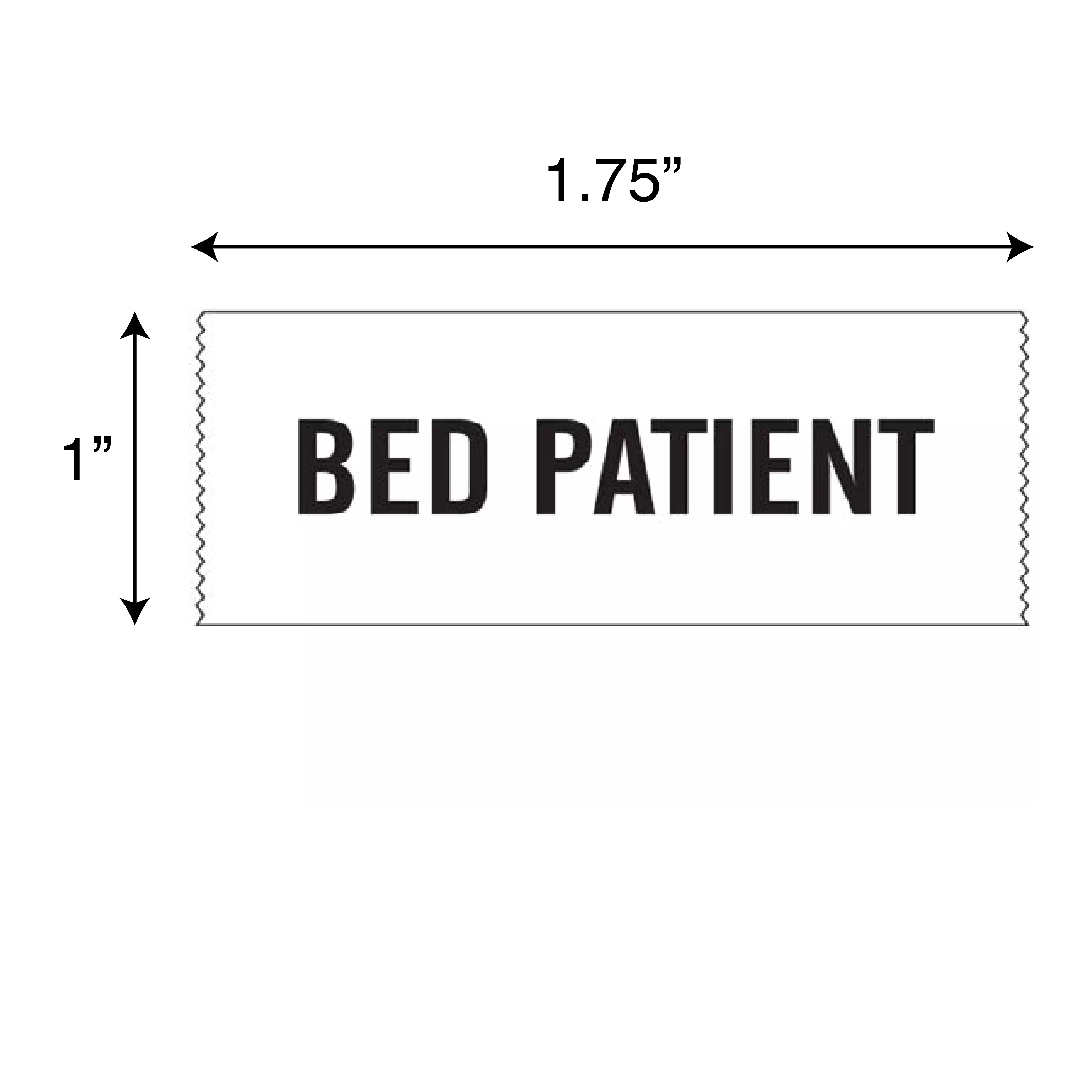 Printed Chart Tape - Bed Patient