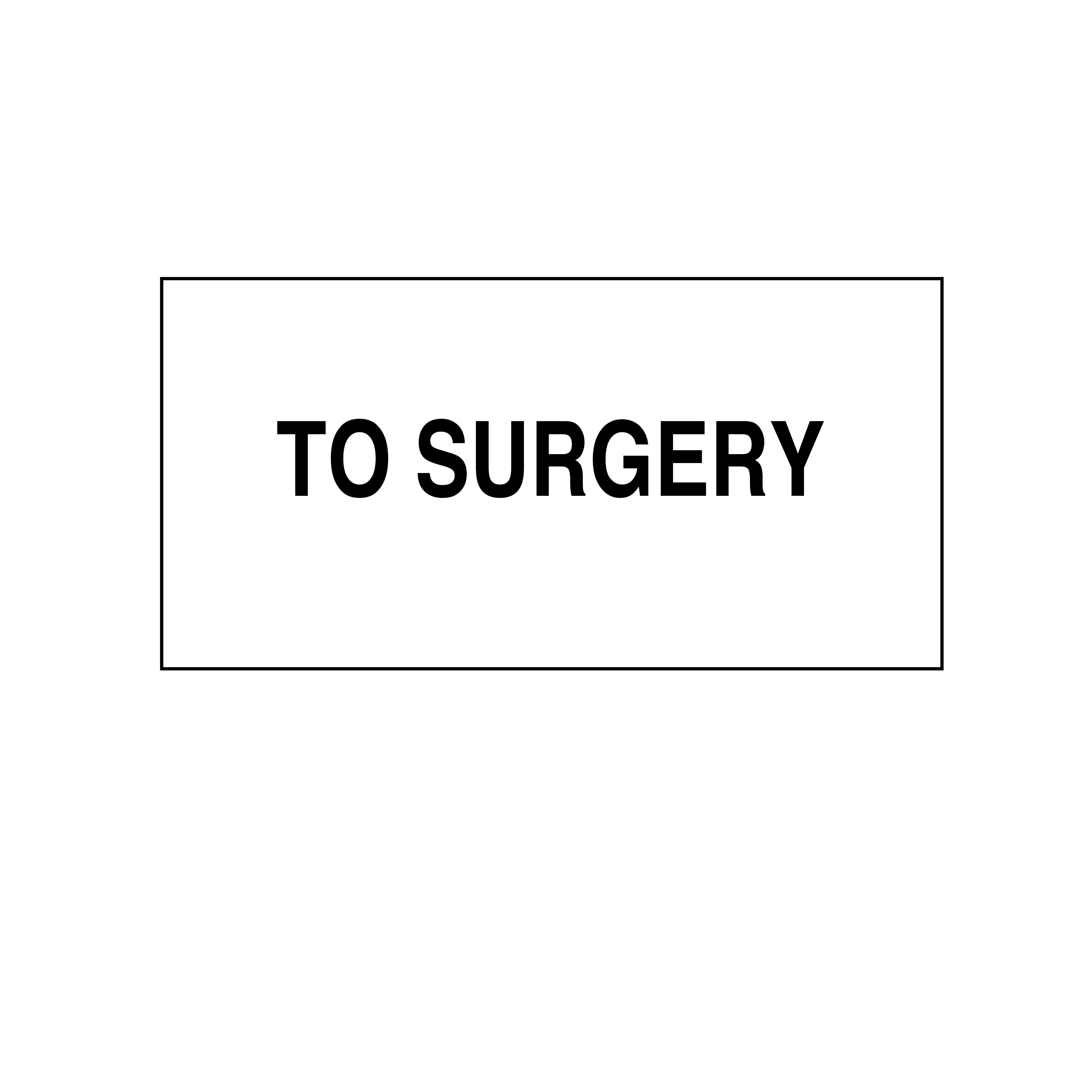 Printed Chart Tape - To Surgery