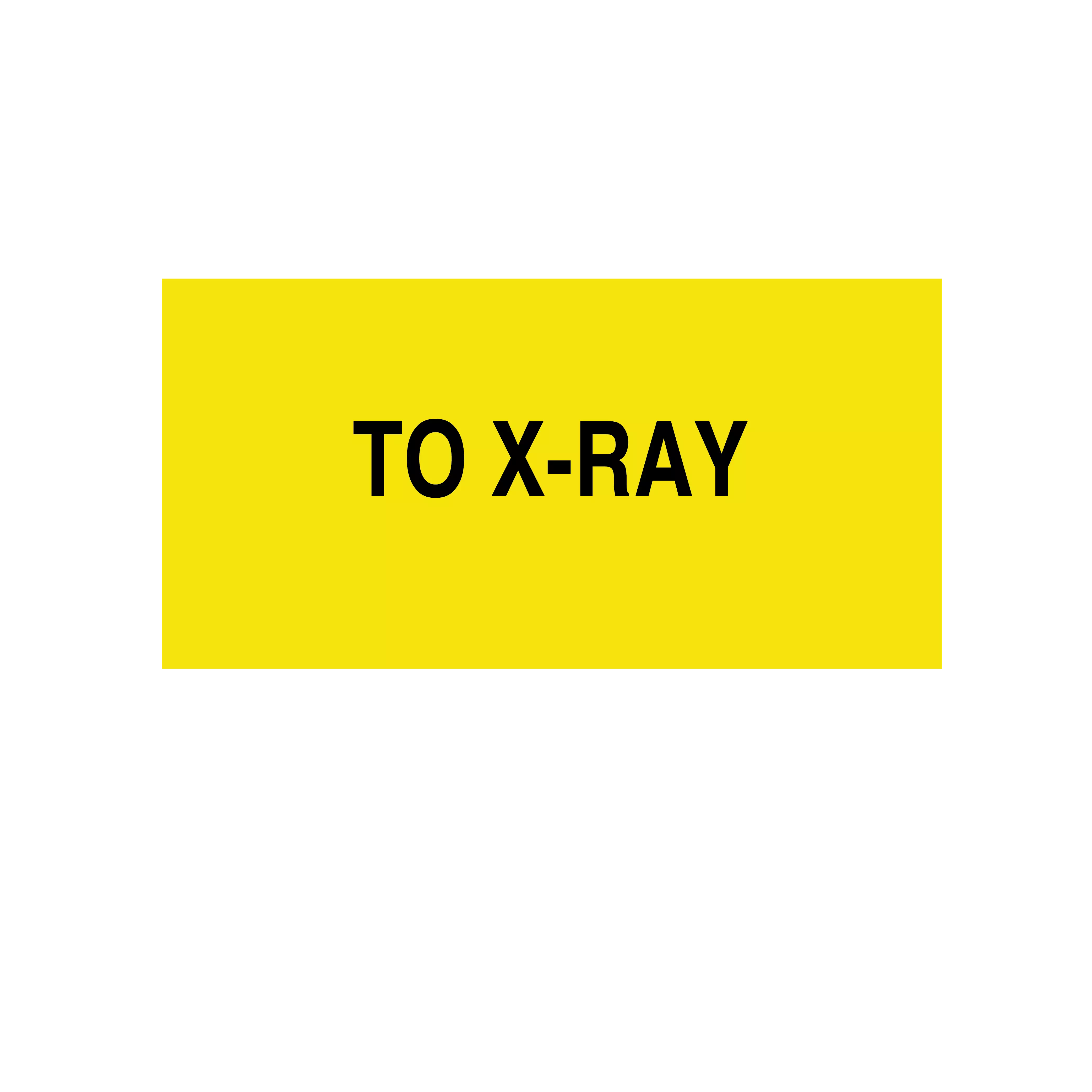 Printed Chart Tape - To X-Ray