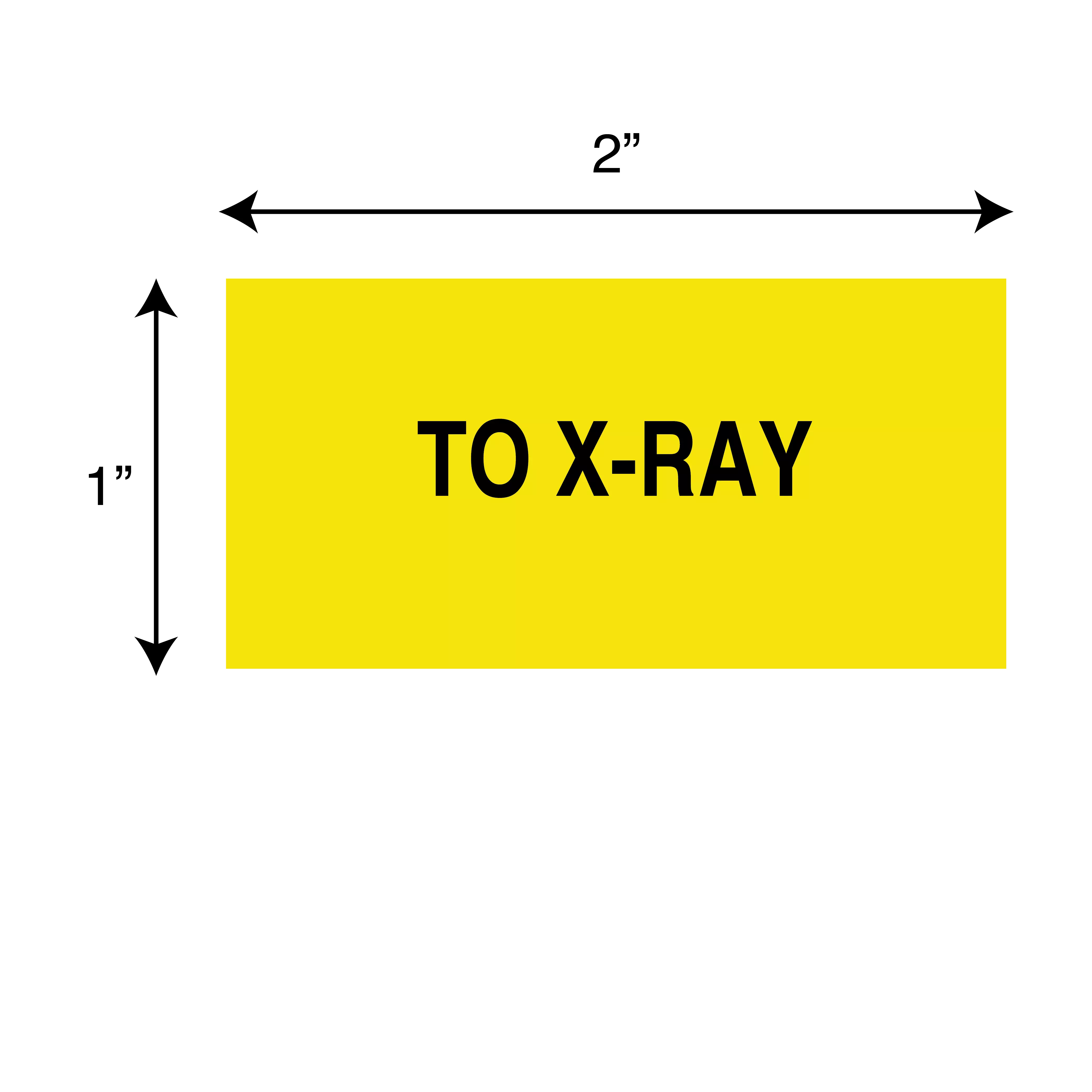 Printed Chart Tape - To X-Ray