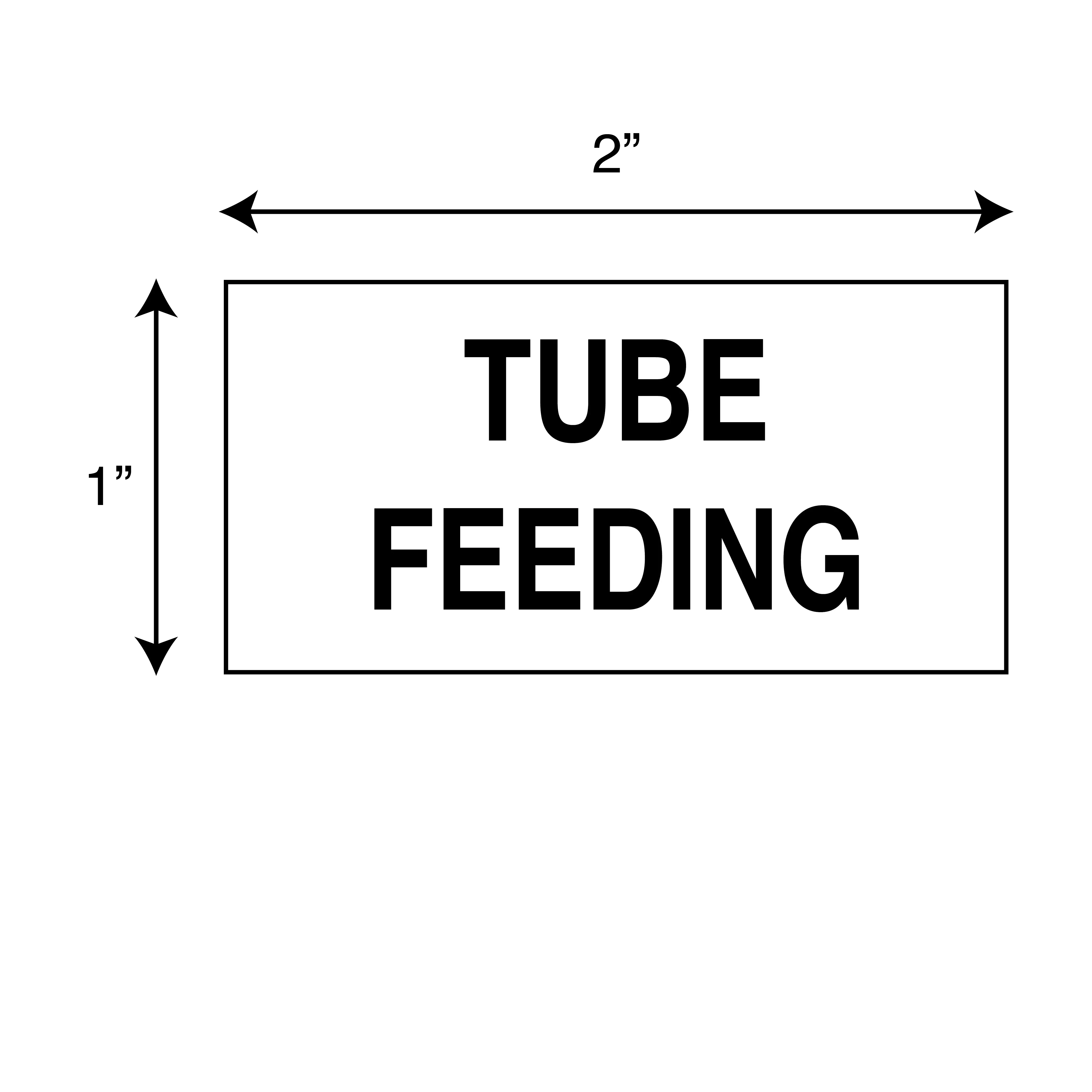 Printed Chart Tape - Tube Feeding