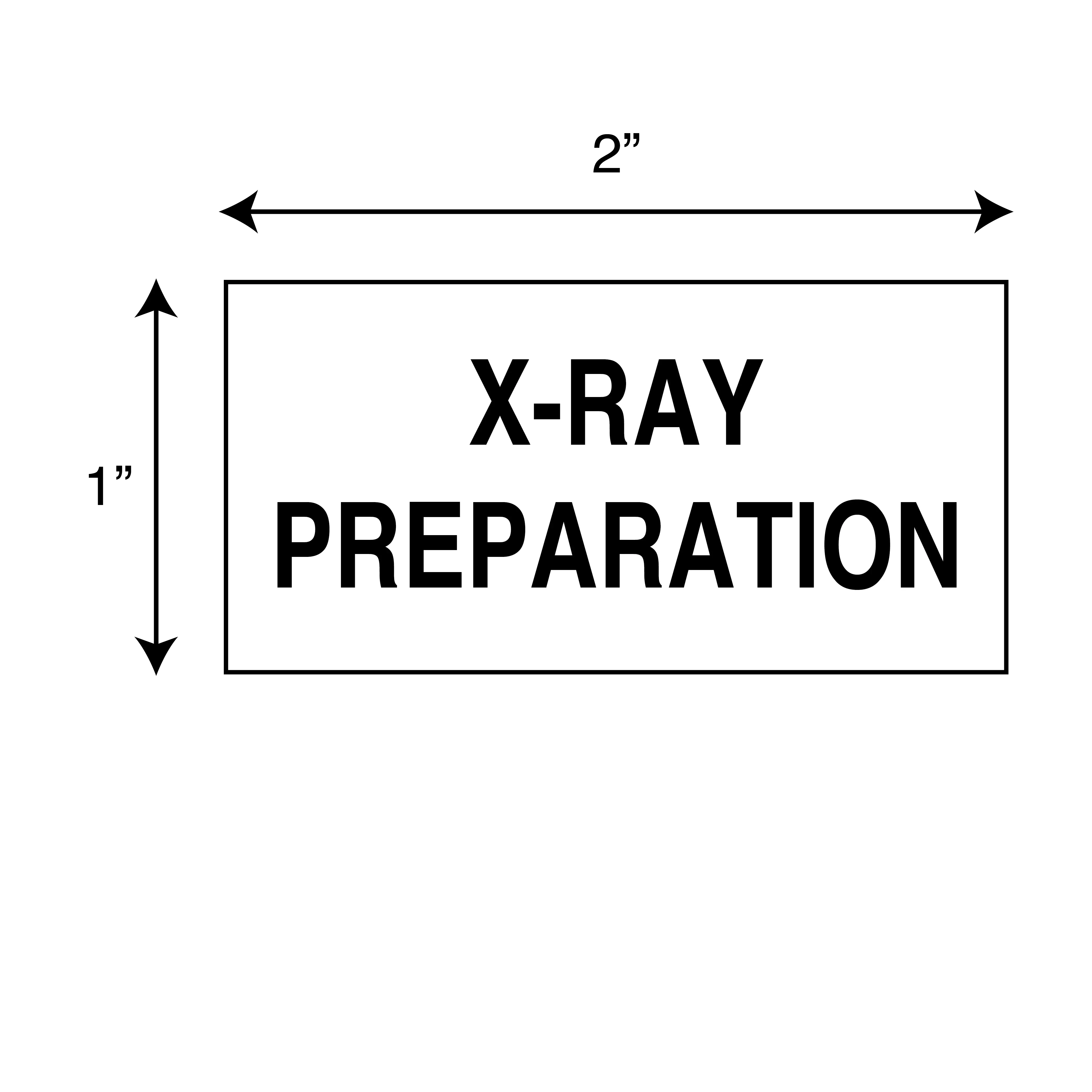 Printed Chart Tape - X-Ray Preparation