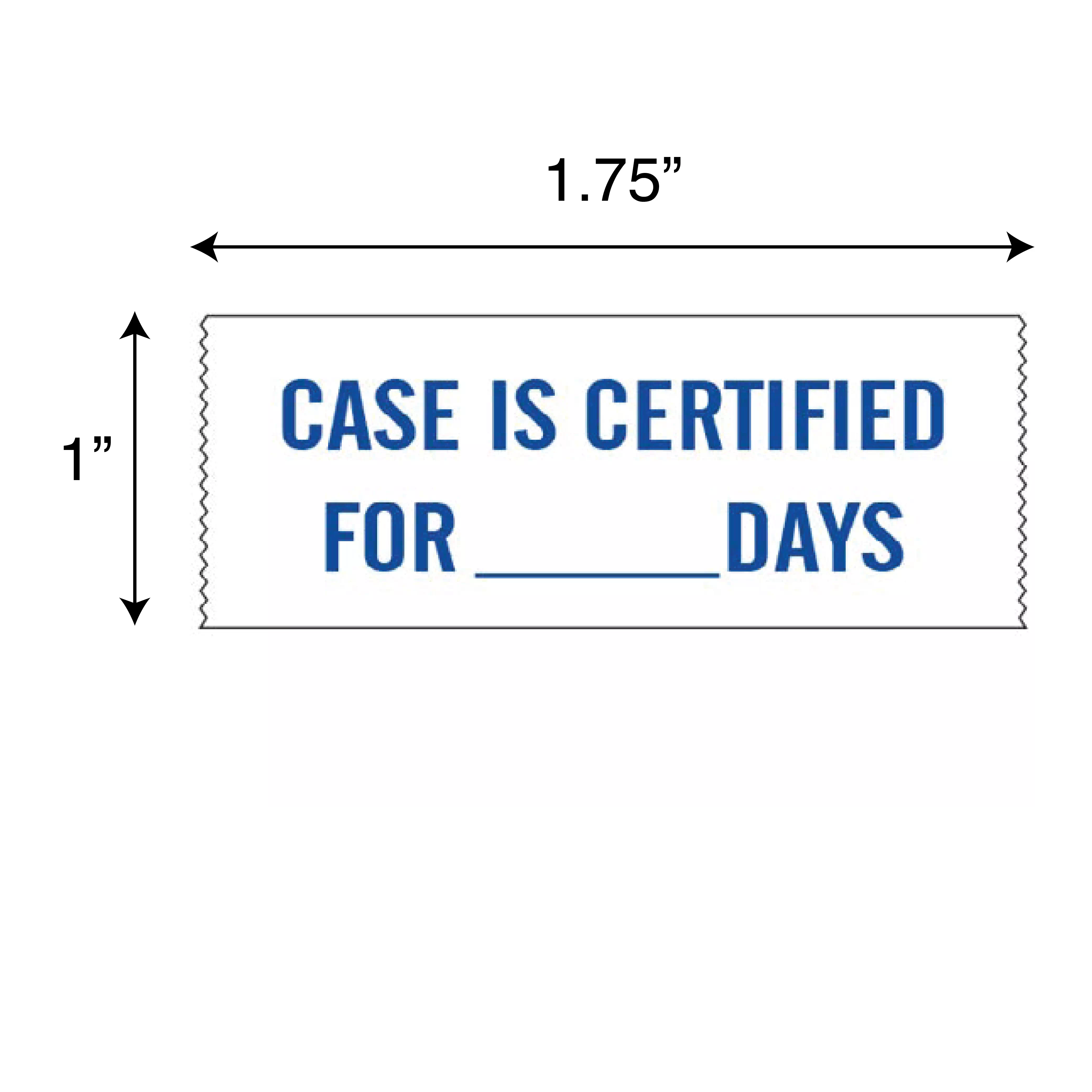 Printed Chart Tape - Case is Certified