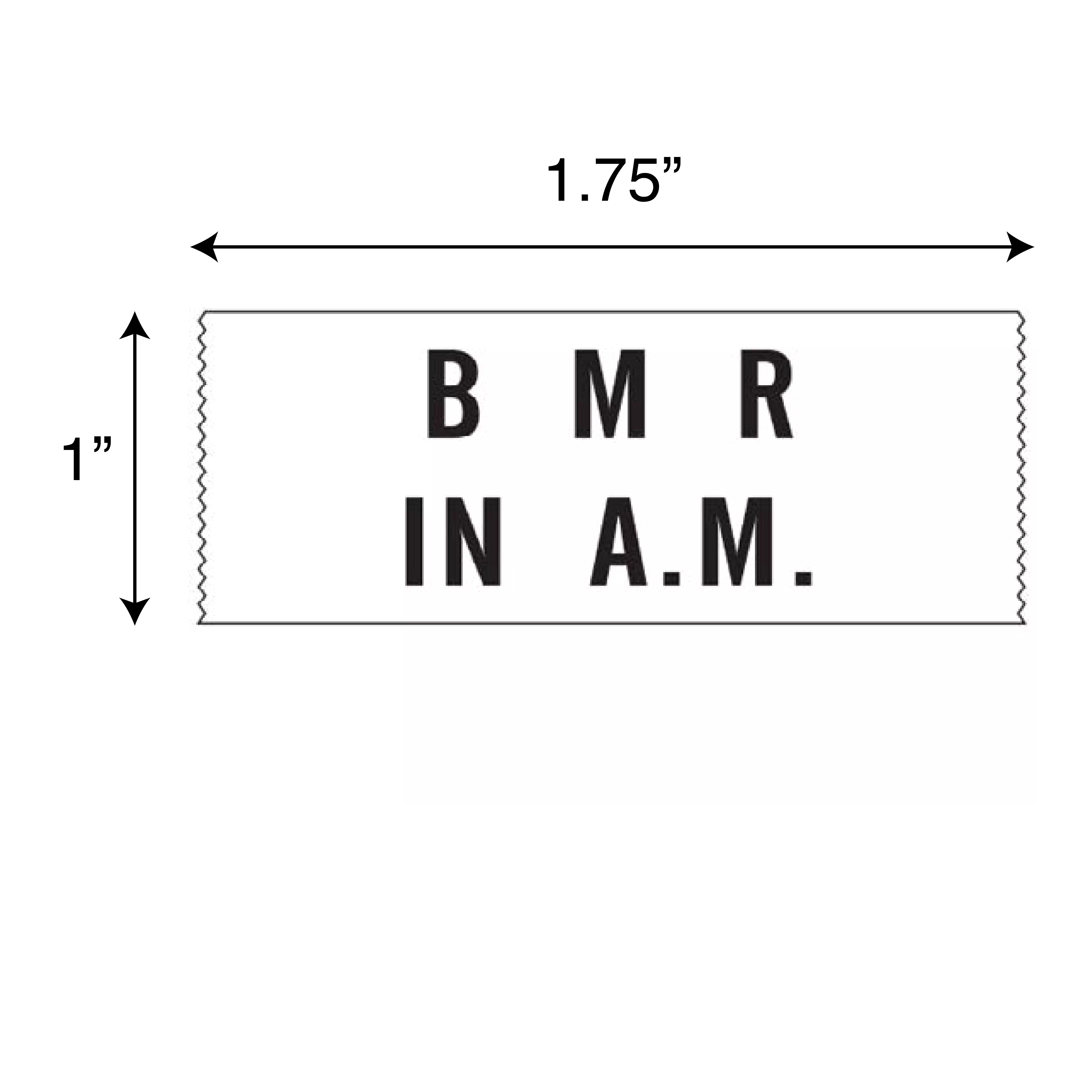 Printed Chart Tape - BMR In A.M.
