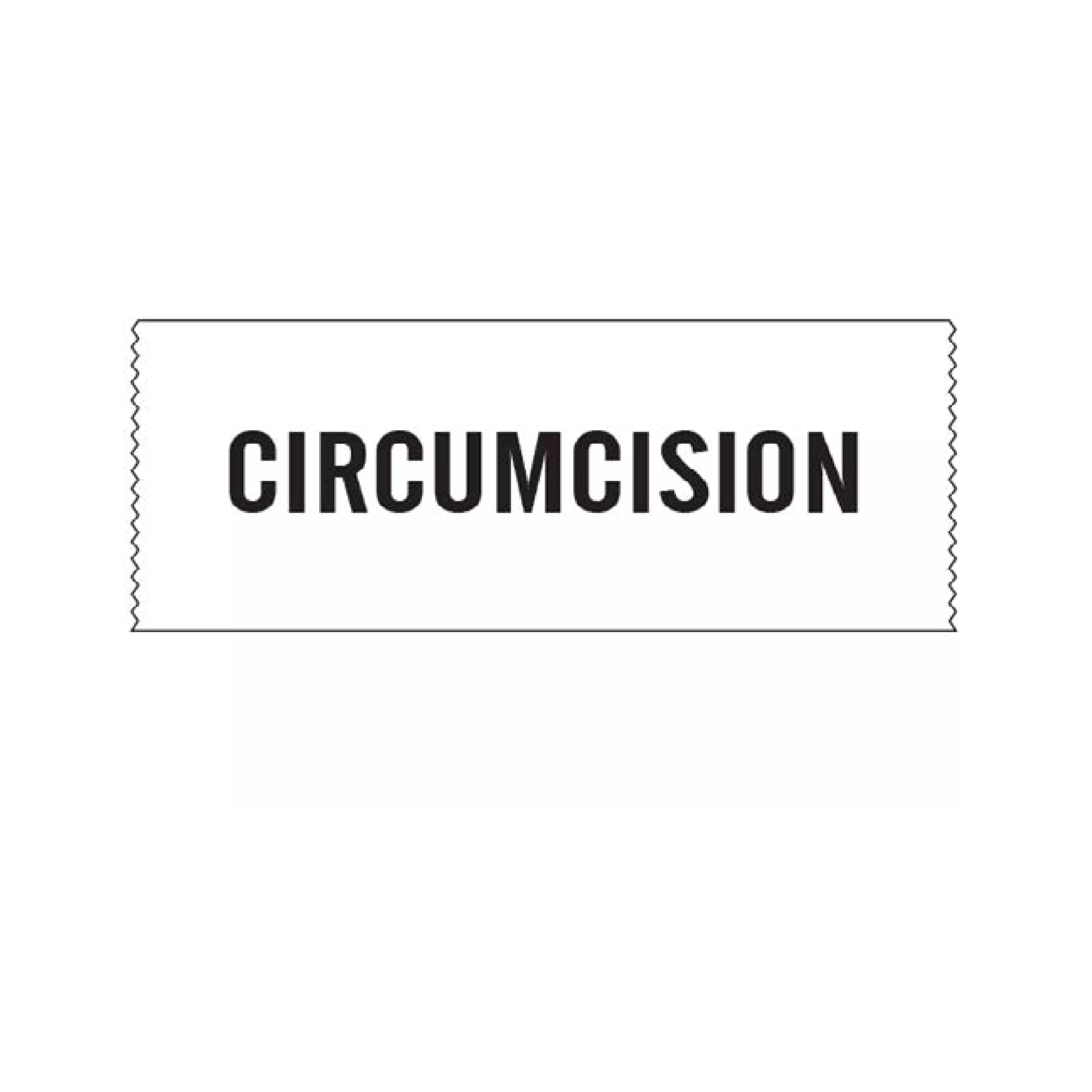 Printed Chart Tape - Circumcision