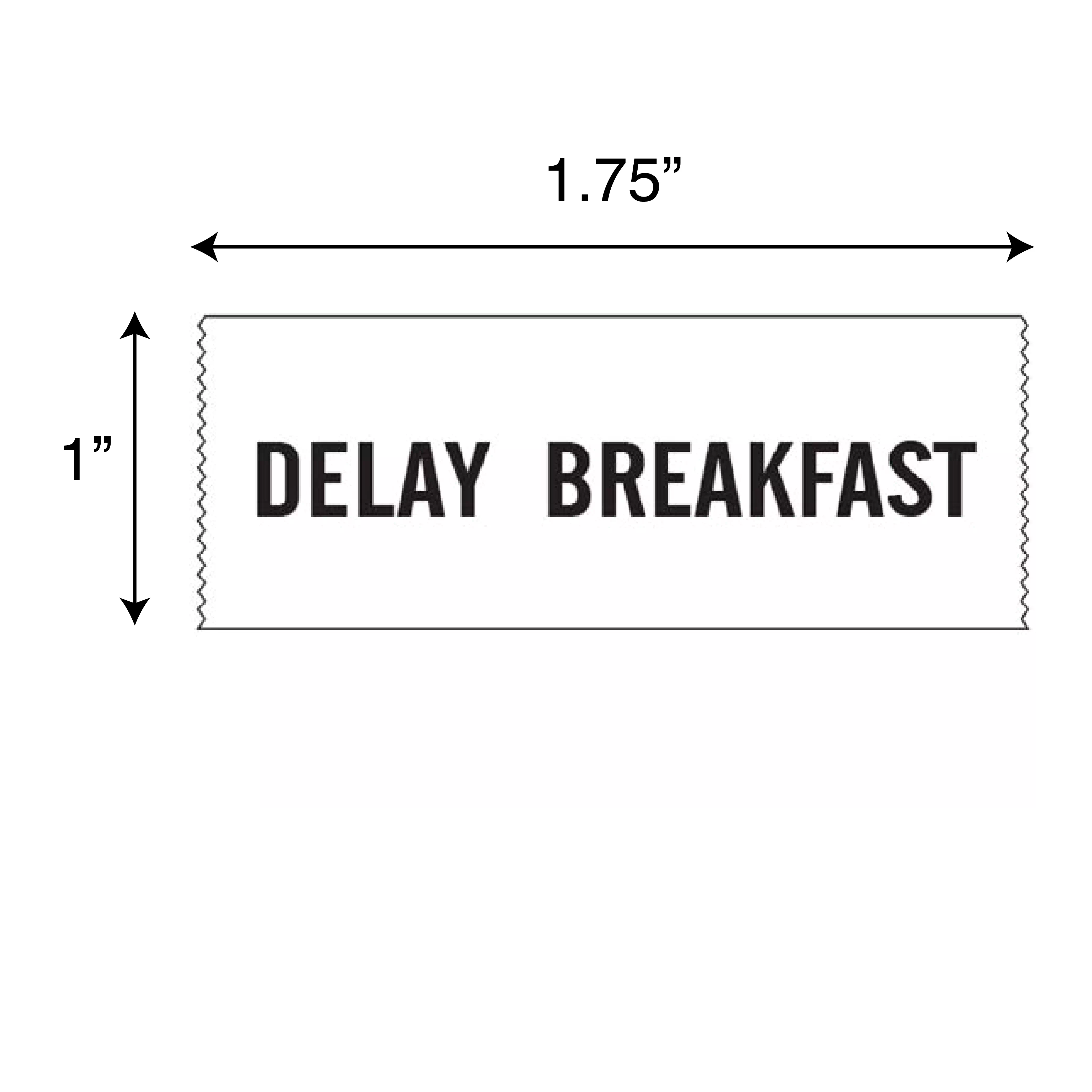Printed Chart Tape - Delay Breakfast