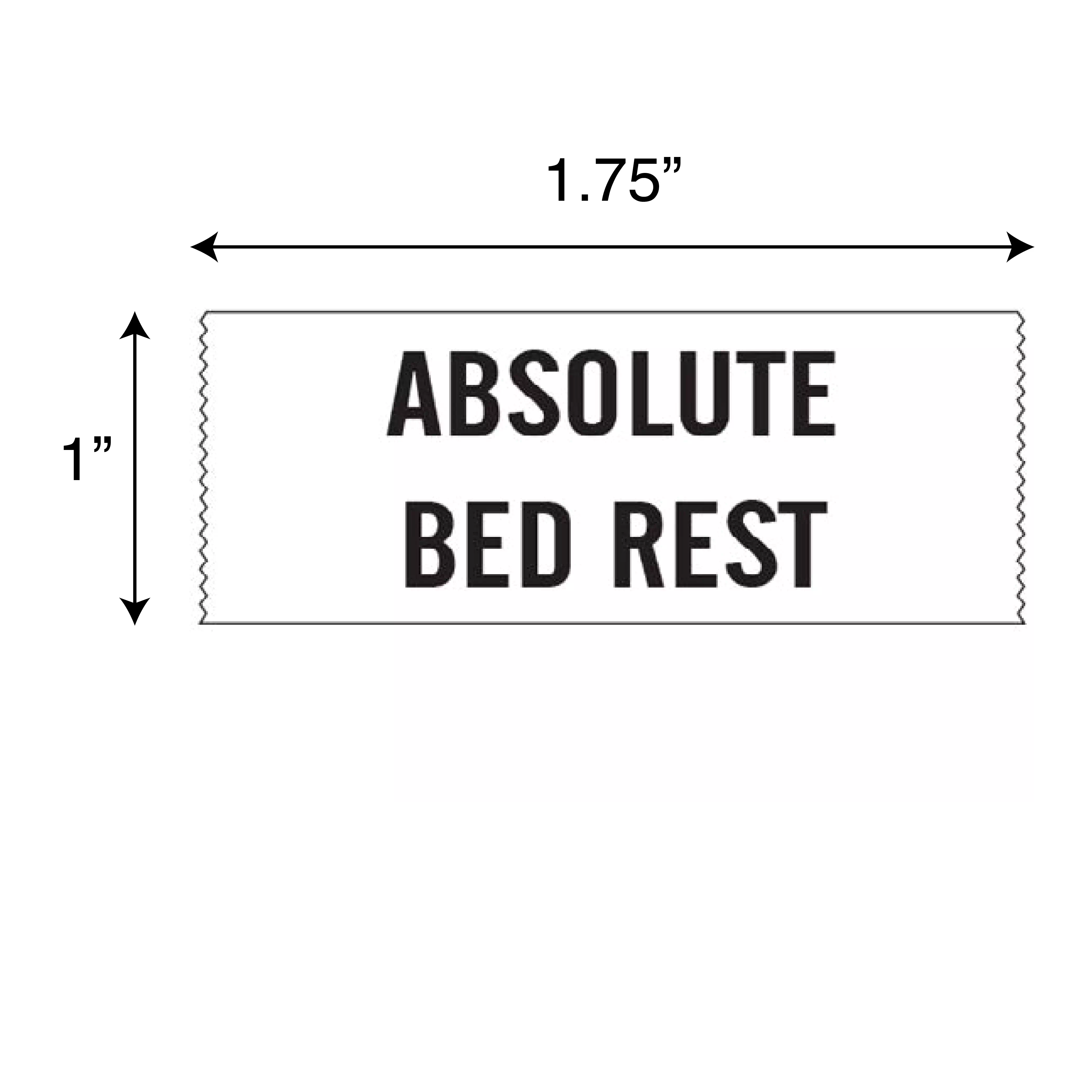 Printed Chart Tape - Absolute Bed Rest