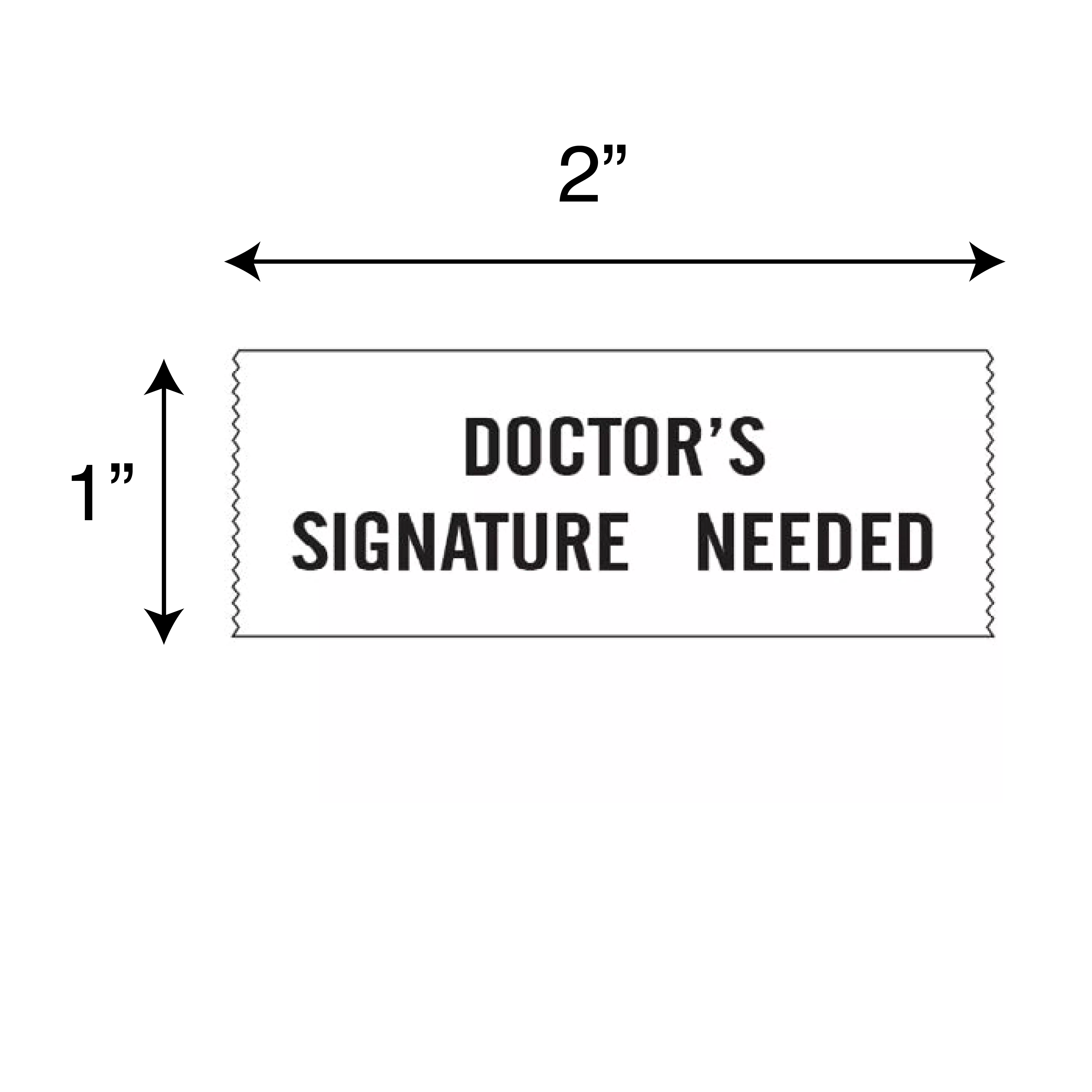 Printed Chart Tape - Doctor's Signature Needed