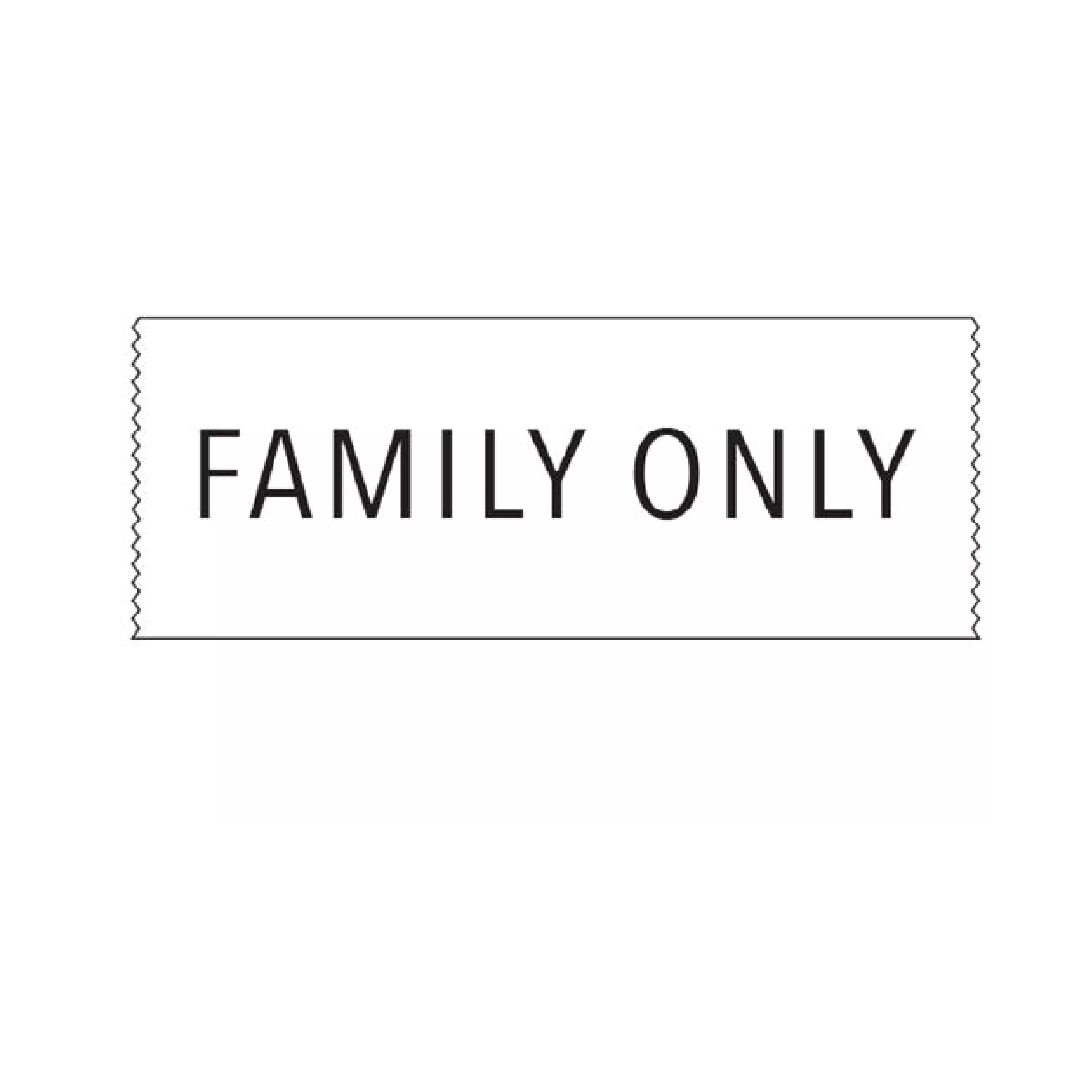 Printed Chart Tape - Family Only