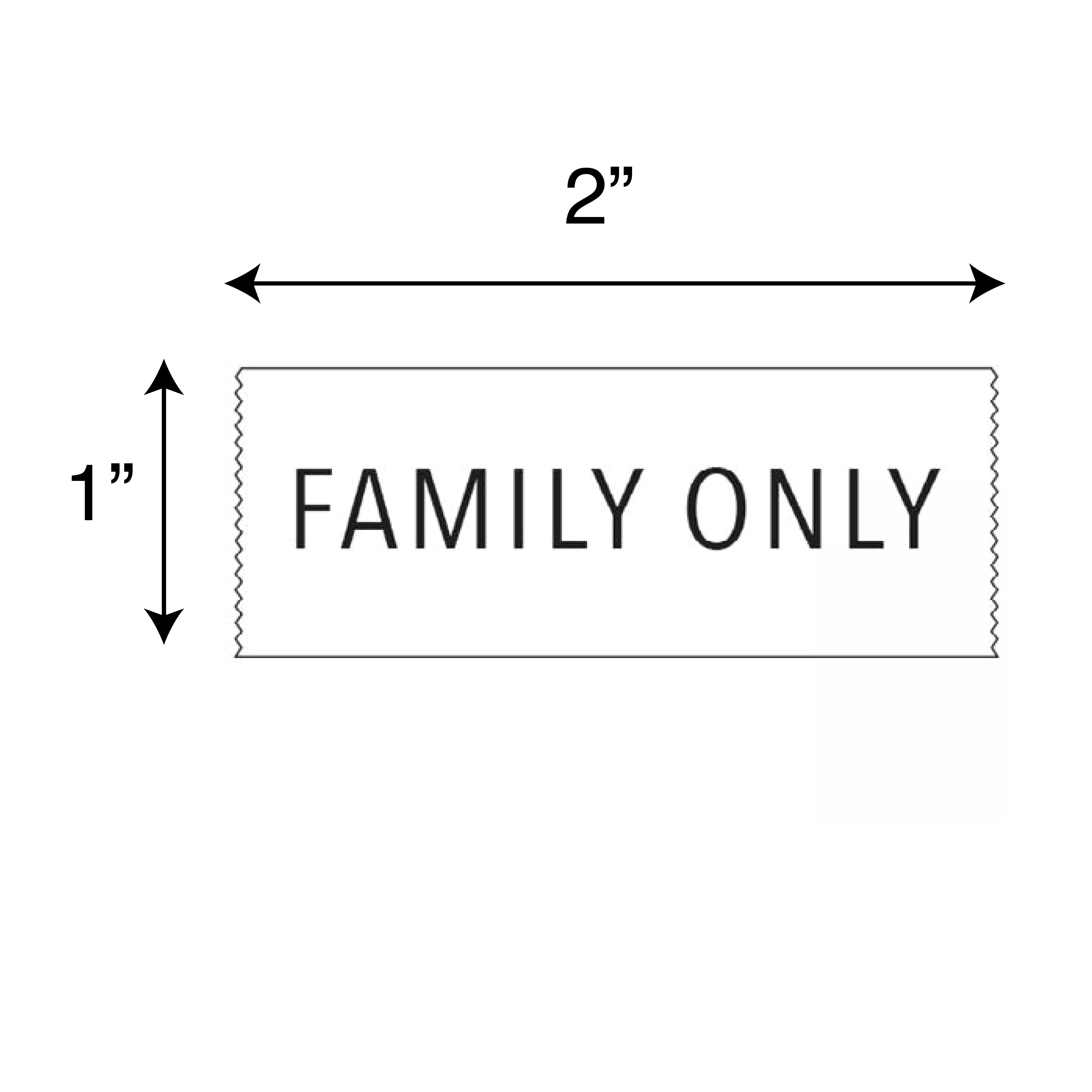 Printed Chart Tape - Family Only