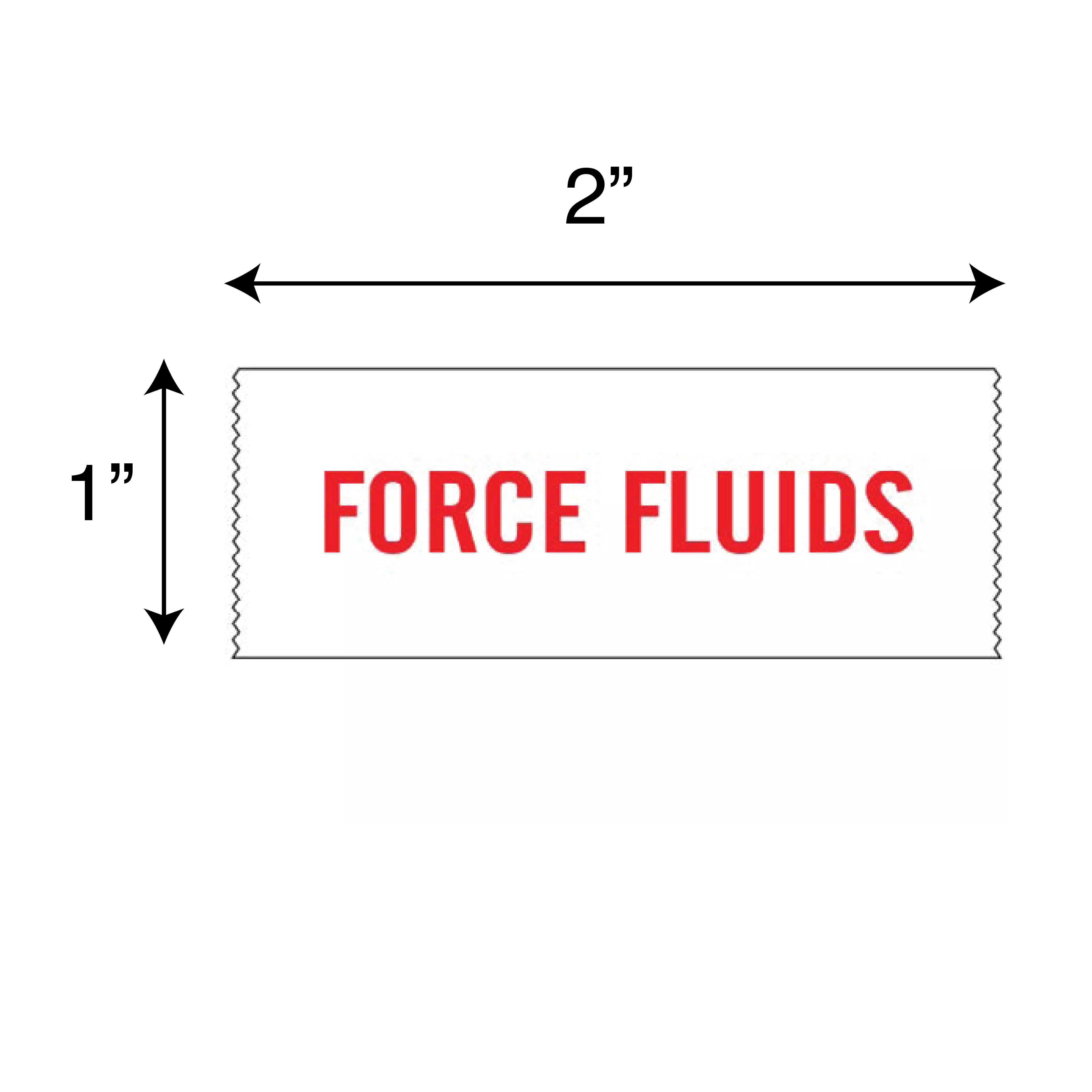 Printed Chart Tape - Force Fluids