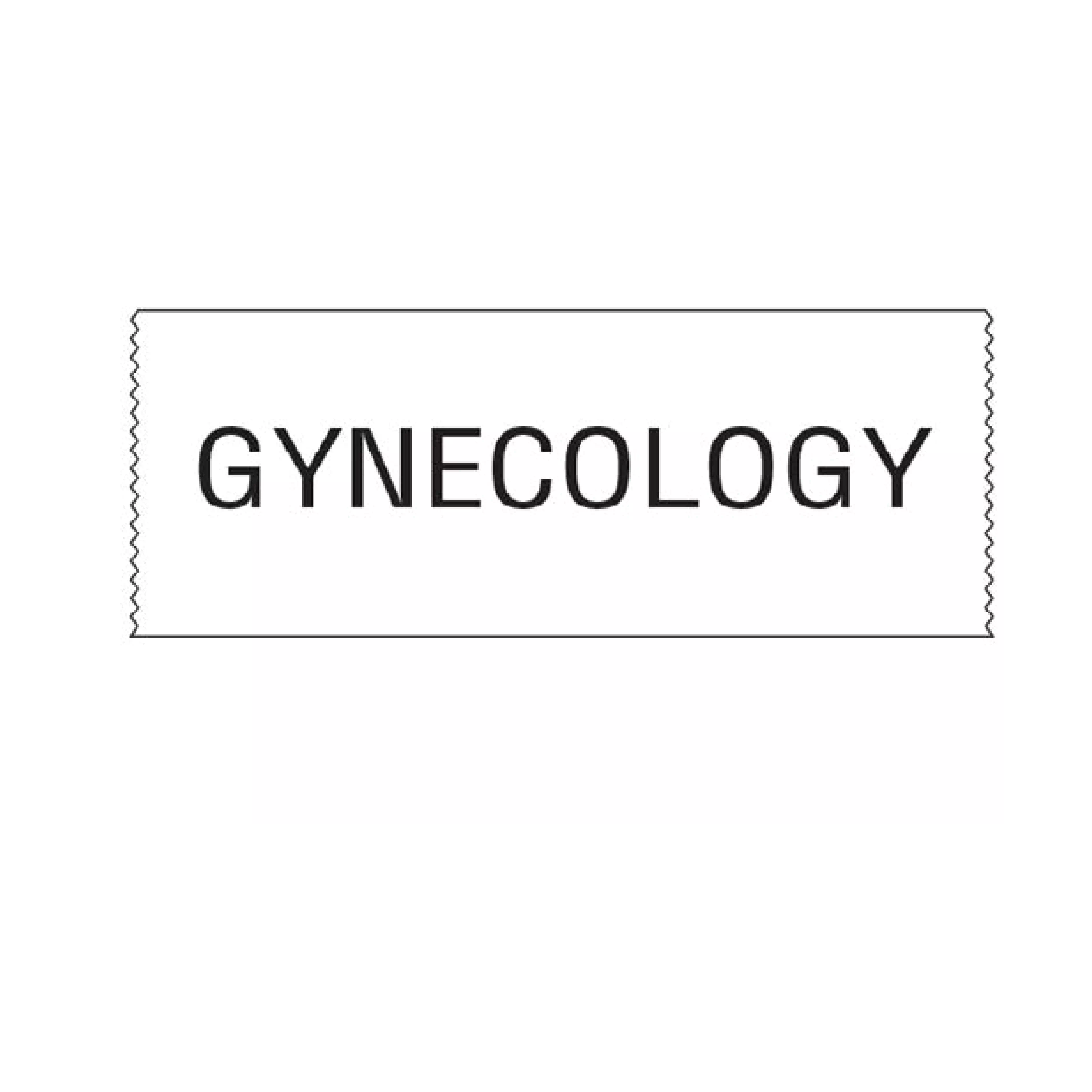 Printed Chart Tape - Gynecology
