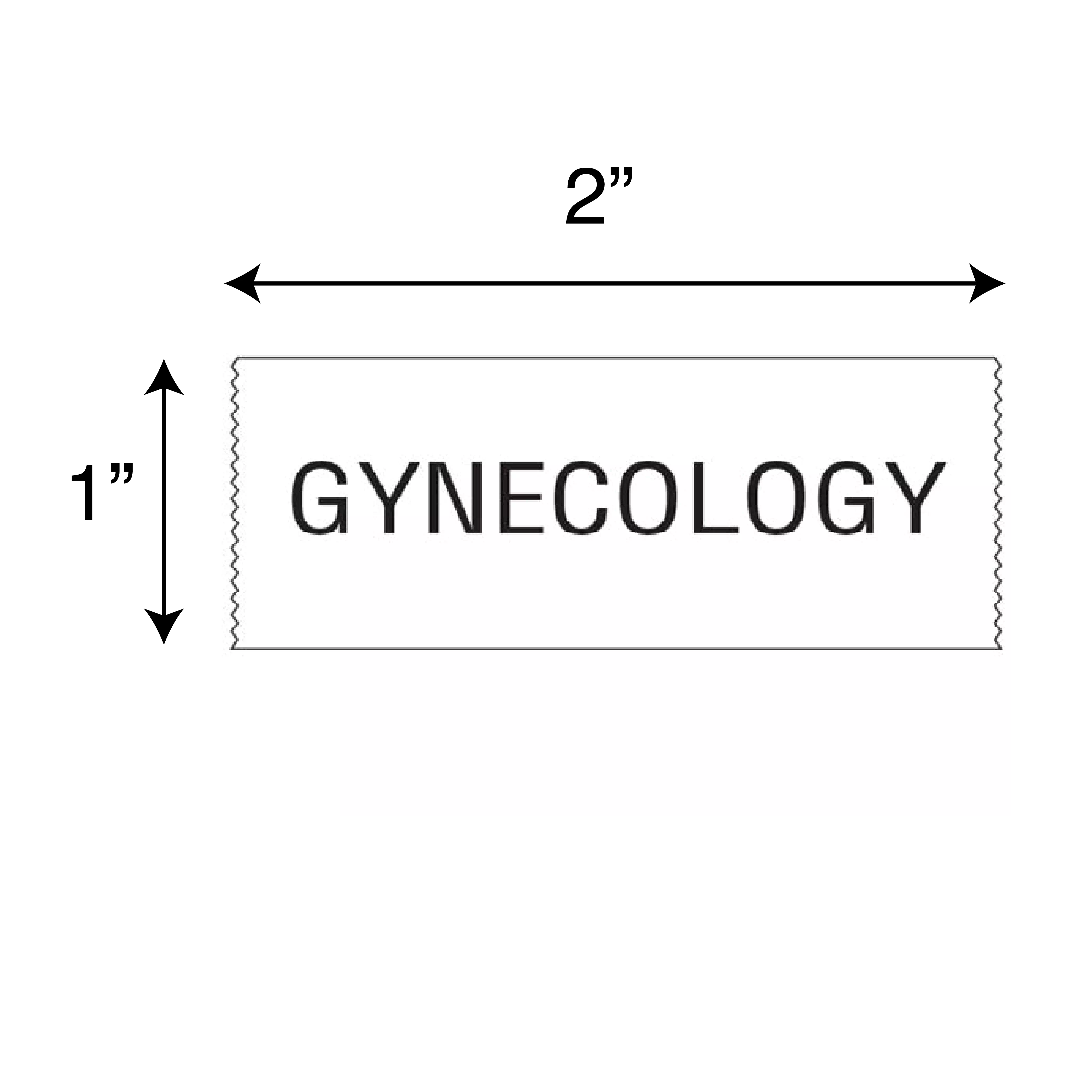 Printed Chart Tape - Gynecology