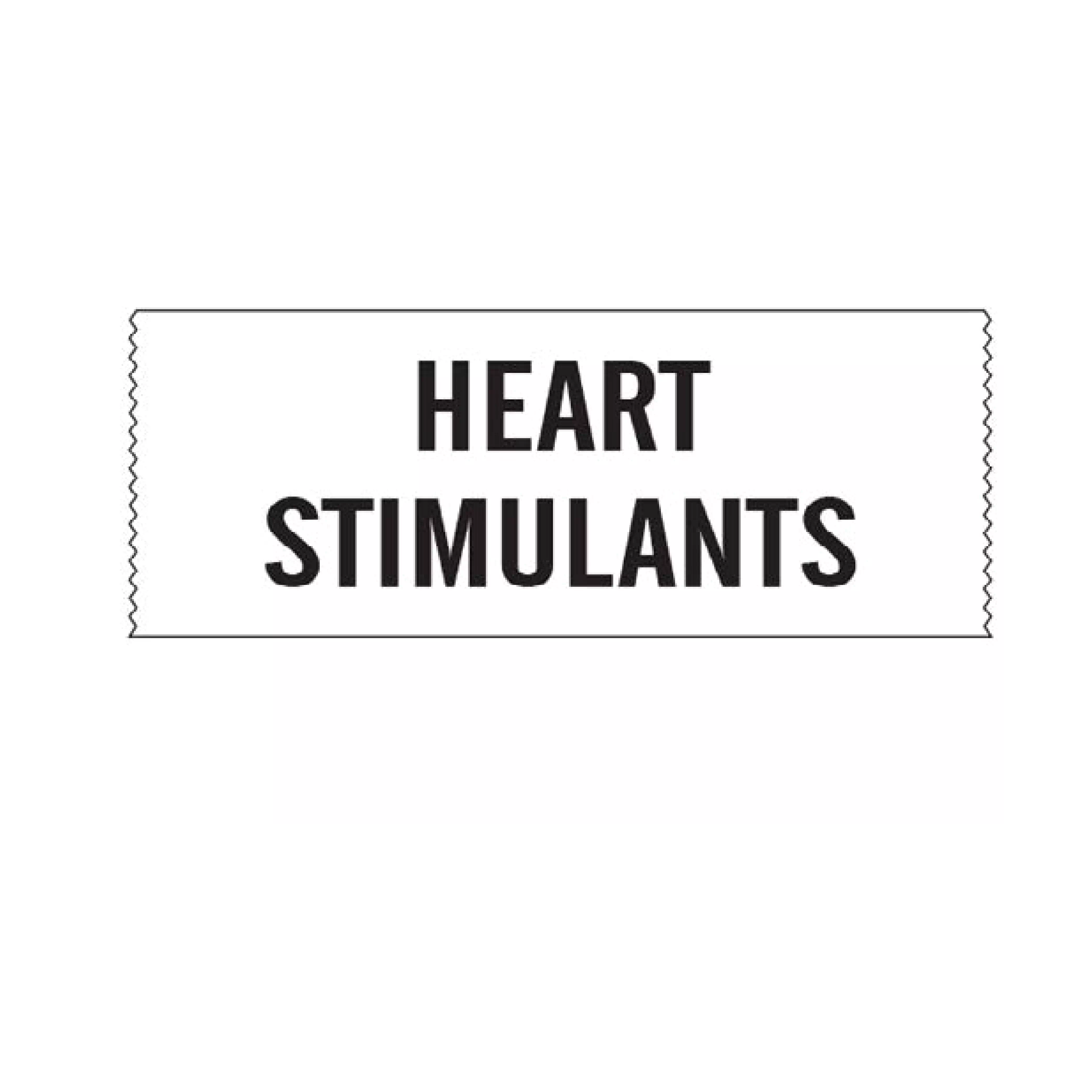 Printed Chart Tape - Heart Stimulants