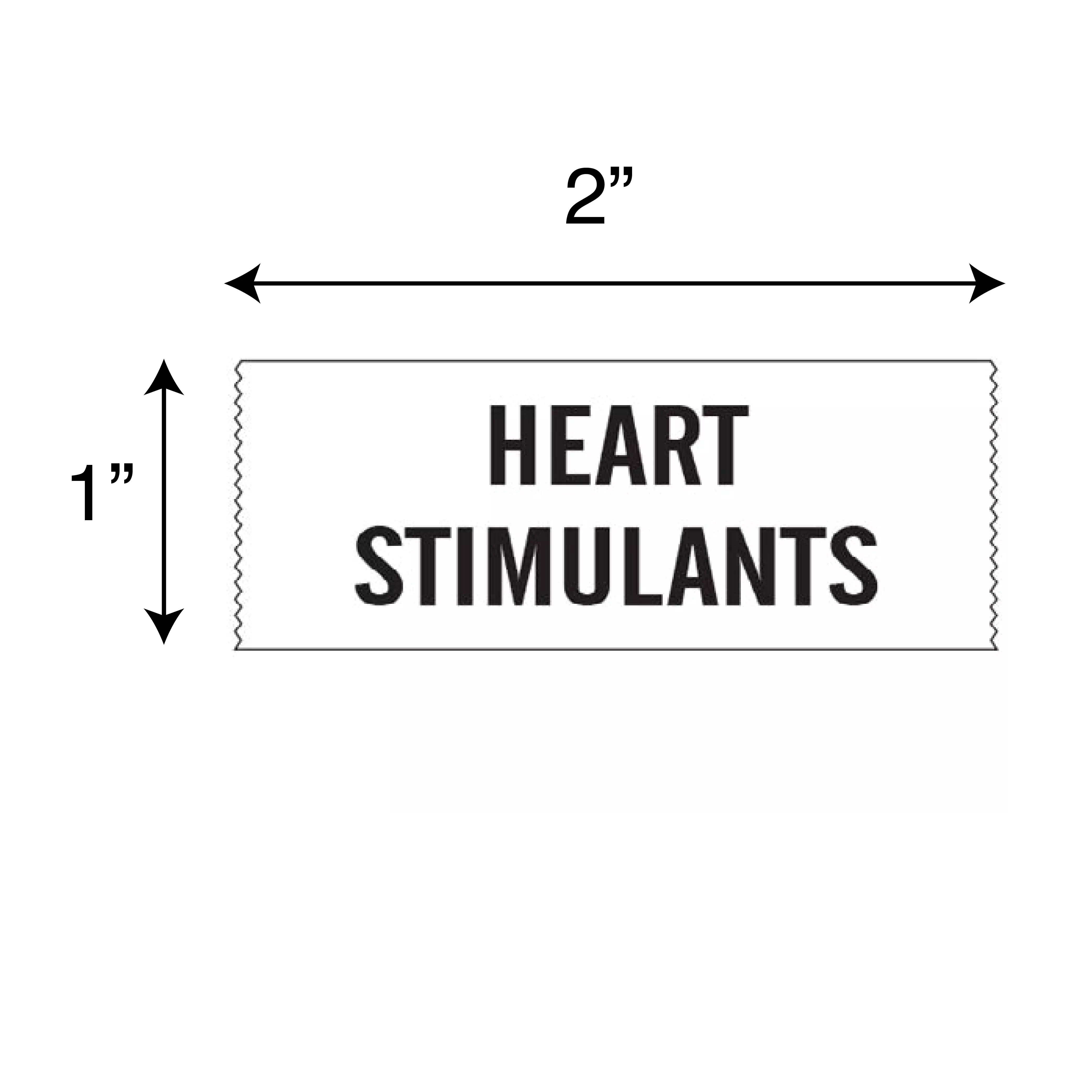 Printed Chart Tape - Heart Stimulants